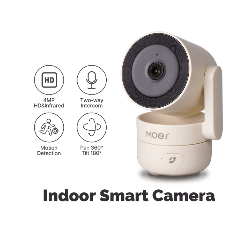 Indoor security camera with night vision and motion detection