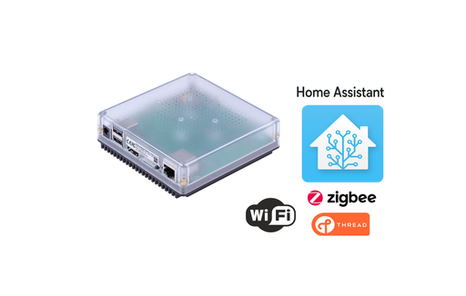 Smart home hub Home Assistant Green with Zigbee Antenna