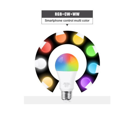 Smart LED Bulb Energy Saving E27 Dimmable RGB White Bulb